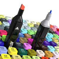 Marcadores de Arte al por Mayor con 168 Colores, Doble Punta, a Base de Alcohol para Dibujo y Coloreado Infantil, Mochila Portátil de Tela Oxford