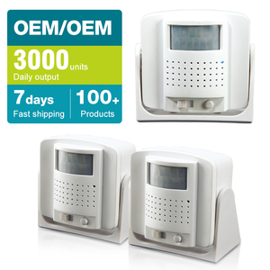 Timbre con Sensor de movimiento, alarma de bienvenida inalámbrica, alarma antirrobo de seguridad, Sensor PIR infrarrojo, timbre inalámbrico - Product Image 1