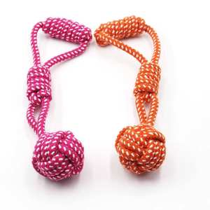 Nieuwe Duurzame Hond Katoenen Touw Tandjes-Resistent Kauwbaar Gevlochten Knoop Speelgoed Voor Hond Spelen Middelgrote/Grote Maat Hand-Getrokken Huisdier Speelgoed - Product Image 3