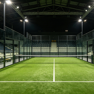 Cancha de Pádel Interior con Superficie Antideslizante, Césped Deportivo, Cancha de Pádel Panorámica, Precio de Cancha de Tenis de Seguridad - Product Image 2