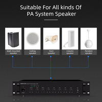 Mixeur audio 240W à prix avantageux, amplificateur de puissance pour musique de fond