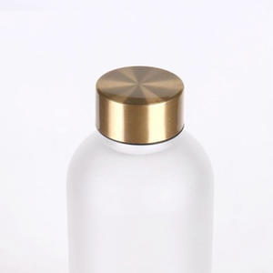 Botella de agua de vidrio esmerilado de borosilicato alto, gradiente colorido, 32OZ, con marcador de tiempo - Product Image 6