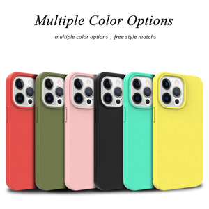 Có Thể Tái Chế Matte Phân Hủy Sinh Học Thân Thiện Với Môi Rơm Lúa Mì Silicone Trường Hợp Điện Thoại Cho Iphone 17 16 15 14 12 13 11 Pro Max 7 8 Cộng Với SE - Product Image 6