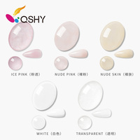 QSHY Logo personnalisé professionnel Nail Art 5 couleurs couverture des ongles trempage poudre acrylique marque privée poudre miroir en gros