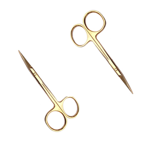 กรรไกรตัดคิ้วสแตนเลสแบบตรง ตัดขอบเล็บ ตัดสติ๊กเกอร์ติดเล็บ - Product Image 1