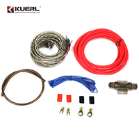 Kabel Audio Mobil 8GA Berkualitas Tinggi Baru, Kit Instalasi Amplifier Subwoofer, Kit Amplifier Stereo Mobil, Elektronik Otomotif