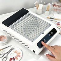 Colector de Polvo de Uñas Inalámbrico Portátil de 100W, Aspiradora Recargable de Bajo Ruido, Máquina para Eliminar Polvo de Uñas para Salón de Belleza