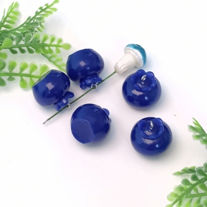 Nouveau mignon 100 pièces 3D Kawaii Mini myrtille fruits breloques pendentifs suspendus balancent bricolage pour boucle d'oreille collier bijoux faire accessoire - Product Image 3