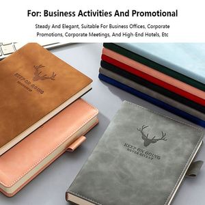 Carnet de notes A5 en cuir haut de gamme promotionnel pour entreprise, 180 feuilles, 360 pages, avec logo personnalisé, en PU souple, pour planificateur, journal et agenda - Product Image 4