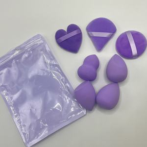 Vente directe d'usine, lot de 7 éponges à maquillage <span class=keywords><strong>pas</strong></span> <span class=keywords><strong>cher</strong></span>, éponge douce pour poudre, œuf de beauté, coffret cadeau, outils cosmétiques, éponge à maquillage pour le visage - Product Image 3
