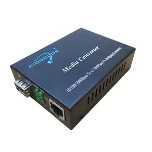 10/100/1000M RJ45 סיבים אופטי מתג מדיה gigabit ethernet משדר SFP מדיה ממיר ספקים