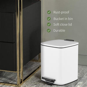 Cubo de Basura Metálico a Prueba de Perros con Tapa-WBS131 - Product Image 3