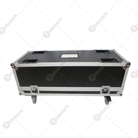 Alat penyimpanan kayu lapis ATA Transport Flight Road Case untuk dua 2 RCF NX L24-A aktif 4x6 "2-Way Array speaker L24A case