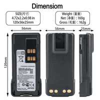 Cocok untuk Walkie-talkie XIR P6600 P6620 P6600I P6620I Baterai PMNN4418BR Isi Ulang 7.4V 2250mAh Li-ion Baru