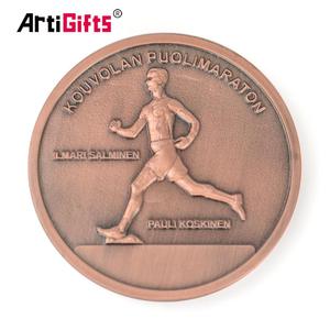 Su misura di Massa A Buon Mercato Doppio Lato di Design In Metallo Antiqu di Rame 2 Pound Coin - Product Image 4