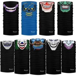 2024 China factory cheap 3D printing sublimation cooling gaiter neck warmer Joker Headwear skull face bandana