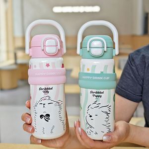 Bouteille isotherme Fabo Scratched Capybara 600 ml réutilisable et portable pour enfants et étudiants - Product Image 3