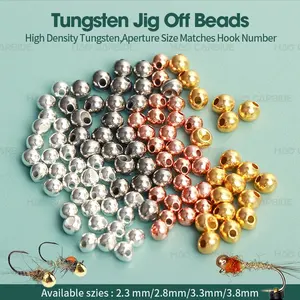 2,3mm 2,8mm 3,3mm 3,8mm versetzte Wolfram perlen Jigoff Perlen Nymphen kopf