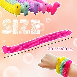Bracelets extensibles licorne multicolores, jouets sensoriels anti-stress, jouets sensoriels licorne pour enfants et adultes - Product Image 5