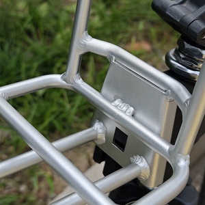 Repuestos para Bicicleta Plegable, Soporte Delantero de Aleación de Aluminio para <span class=keywords><strong>Brompton</strong></span>, Portaequipajes Tipo Nariz de Cerdo, <span class=keywords><strong>Accesorios</strong></span> para Bicicleta - Product Image 4