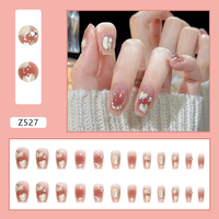 Uñas Postizas Francesas 3D de Alta Calidad, Material ABS, Nuevo Diseño, Almendradas, Ovaladas, Coffin, Diamante, Uñas Artificiales