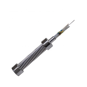 Câble OPGW à <span class=keywords><strong>fibre</strong></span> <span class=keywords><strong>optique</strong></span> 48 cœurs avec tube central en acier inoxydable, conducteur AS AL AA pour mise à la terre aérienne - Product Image 2