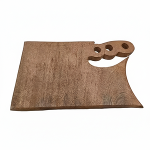 Plato de madera para servir con mango, accesorios de cocina, tableros reversibles, cuchillo, tablero de madera de mango amigable, uso para servir y cortar - Product Image 1