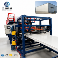Ligne de production de panneaux sandwich en laine de roche PU PIR EPS pour entrepôt, atelier, chambre froide, machine de laminage automatique CE ISO