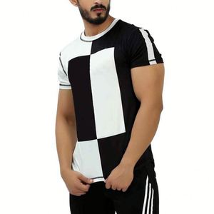 T-shirt pour homme de haute qualité, séchage rapide, en jersey microfibre, manches courtes, imprimé, motif uni, prix bas sur High Street - Product Image 3
