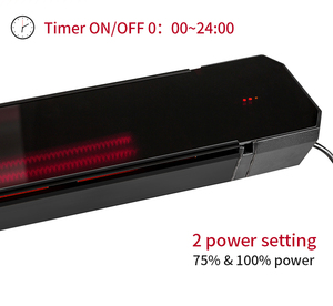 JHheatsup Máy Sưởi Tấm Kính Gốm Thanh Lịch Máy Sưởi Không Khí Hoàn Hảo Toàn Bộ Không Gian Hiệu Quả Năng Lượng Điện Nhanh Có Đèn - Product Image 2