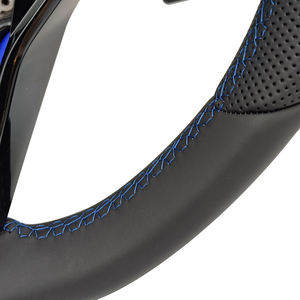 Volante de Cuero con Marca Azul Superior para Volkswagen VW Golf 8 MK8 R <span class=keywords><strong>5</strong></span> 6 7 7.<span class=keywords><strong>5</strong></span> MK5 MK6 MK7 Polo GTI Scirocco Jetta Passat B8 - Product Image 6