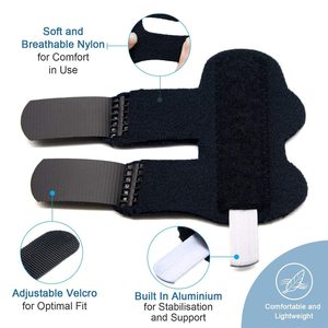 Férula para pulgar, soporte para mano para dedo para artritis, soporte para dedo para alisador de dedo meñique roto - Product Image 3
