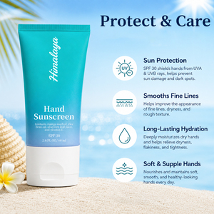 Crème solaire pour les mains à label privé <span class=keywords><strong>SPF</strong></span> 30, anti-UV, imperméable, résistante à la transpiration, longue durée, prévention des UV, hydratante - Product Image 5