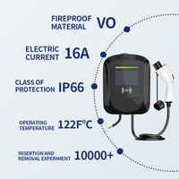 Prix de gros 22kw 32a AC Batterie Wallbox d'urgence EV Chargeur de voiture électrique Indicateur LED Nouvelle condition Station de charge Pile