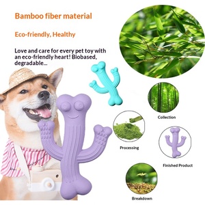 Nieuwe originele huisdierproducten scheurbestendig afbreekbaar cactusvormig rubberen bijt speeltje voor honden - Product Image 3