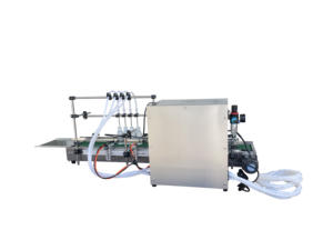 Máquina Automática de Llenado de Líquidos <span class=keywords><strong>con</strong></span> Bomba y Motor de Acero Inoxidable de 4 Cabezales para Vinagre y <span class=keywords><strong>Alcohol</strong></span>, <span class=keywords><strong>con</strong></span> Cinta Transportadora, Ahorro de Energía - Product Image 4