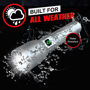 Đèn pin siêu sáng, mạnh mẽ, bán buôn, 100000 lumen, chống nước, sạc lại được, đèn pin chiến thuật LED - Product Image 5