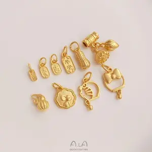 Mini kum altın kolye takı yapımı, çoklu stil, özel çekicilik, kolye, bilezik, sin, moda