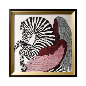 Toile imprimée moderne blanc et noir, peintures artistiques murales - Product Image 3
