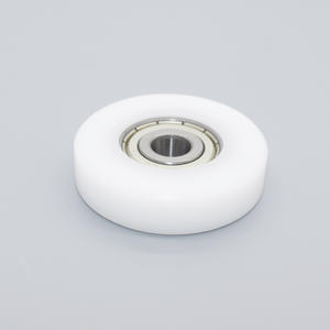 จำหน่ายโดยตรงจากโรงงาน ลูกปืน 6200ZZ รอกเคลือบยาง ลูกกลิ้งแบน POM ทนการสึกหรอ สำหรับอุปกรณ์อัตโนมัติ ขายส่ง - Product Image 1