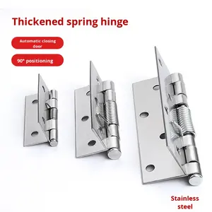 YOYOW engsel pintu otomatis baja tahan karat Modern buka sendiri perangkat keras pegas untuk posisi Rebound gerbang lipat datar - Product Image 4