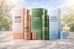 PINNSKIN Ginseng - Bruma Facial Antienvejecimiento, Suero Blanqueador Diario con Vitamina C, Ácido Hialurónico y AHA, Hidratante, Reafirmante y Suavizante - Product Image 3