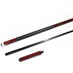 KS Carbon Fiber Wood Grain Split Billiard Cue with Butt Sleeve Forearm 12.4mm Extended Handle - Product Image 3