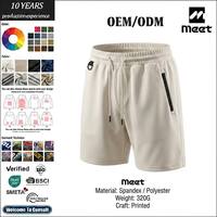 Shorts Techwear Homme Personnalisés 320g Épais avec Poches Zippées Thermocollées et Anneau en D, Coupe Oversize Style Streetwear