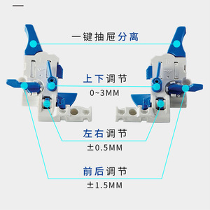 Unihopper H120 Glass Magic Drawer With Led <b>Lighting</b> For Kitchen Cabinet - Product Image 3