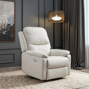 Silla reclinable eléctrica giratoria con alimentación USB moderna para adultos, masaje de posición infinita, cuerpo de calor, sala de estar, sofá basculante - Product Image 2