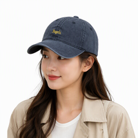 Casquette de baseball en gros à large bord, grande taille, avec lettres, pour femmes