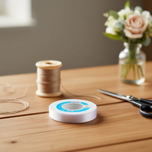 ริบบิ้นผ้าซาติน 2.0 ซม. 25 หลา สีขาว D-01 - Product Image 2