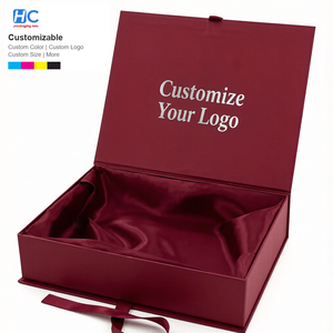 Boîte d'emballage de vêtements en carton rigide pliable de luxe avec logo personnalisé, faible MOQ, matériaux recyclés, impression quadricolore pour le branding - Product Image 2