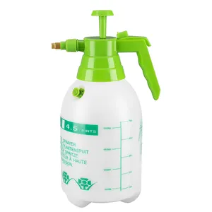 Manual Garden Sprayer Hand Lawn Pressure Pump Sprayer Safety Valve Adjustable Brass Nozzle 0.5 Gal 2L